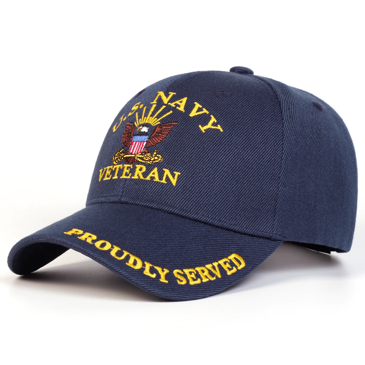 Unisex U.S. NAVY Baseballkappen mit Buchstabenstickerei, Frühling und Herbst, für den Außenbereich, verstellbare Freizeithüte, Sonnenschutzhut, Sportkappe – Detail 2
