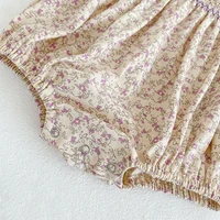 Vêtements d'été pour petites filles, manches courtes, en dentelle, à fleurs, en coton, barboteuse, robe de princesse, tenue assortie pour sœur, nouvelle collection 6