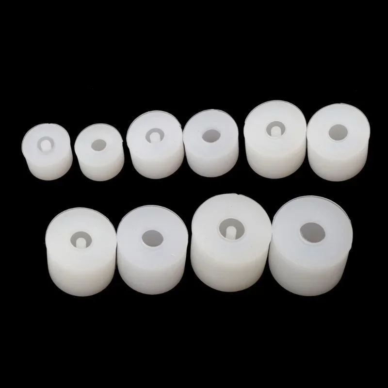 10 Pieces/set DIY Round Square Beads Silicone Resin Mold Jewelry Making Resin Casting Mold