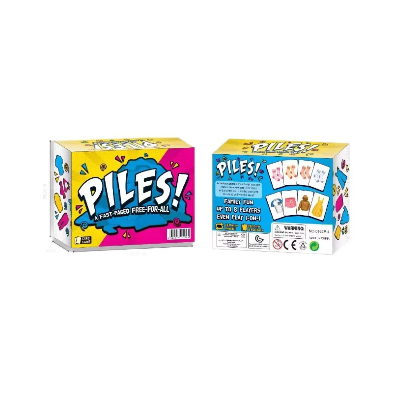 Gioco di carte impilabili: Carte divertenti per vestiti, carte pieghevoli, giochi di poker per riunioni di famiglia e intrattenimento natalizio - immagine 4