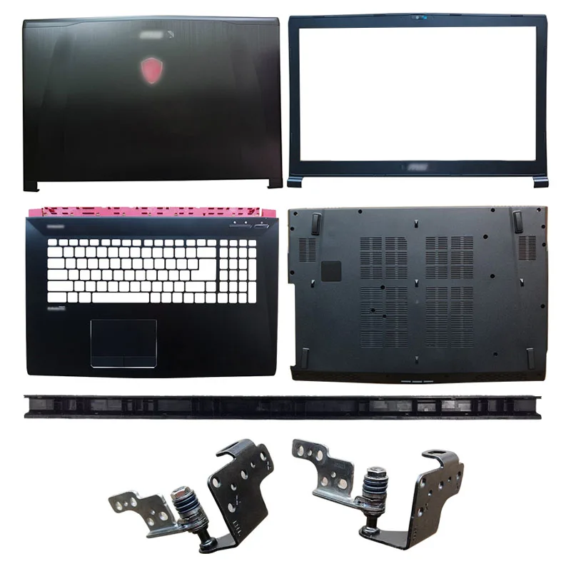 

NEW For MSI GE72 GE72VR MS-1791 MS-1792 2QD Apache PRO Laptop LCD Back Cover/Front Bezel/Palmrest/Bottom Case/Hinges Cover Black