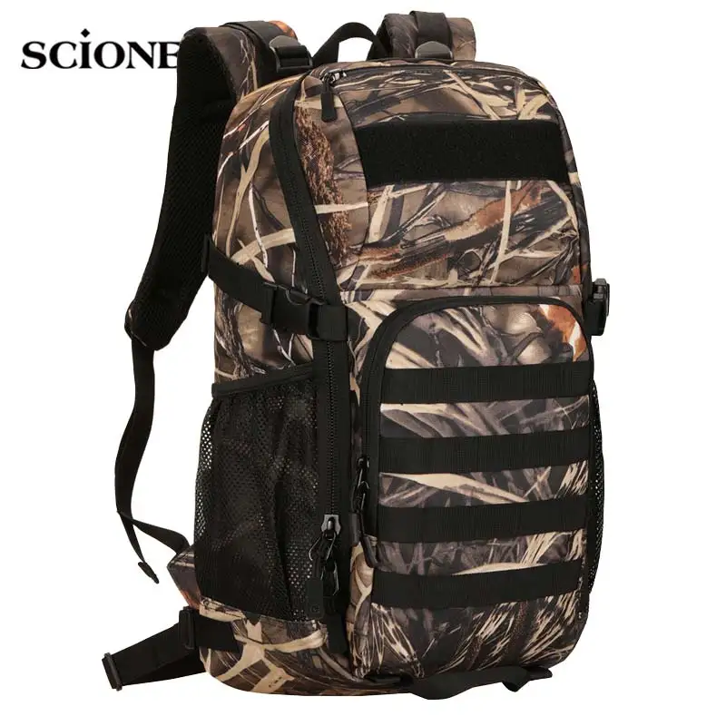 

30L Camping Backpack Military Bag Men Travel Bags Tactical Army Molle Climbing Hiking Outdoor Sac De Sport Assult Hunting XA295A