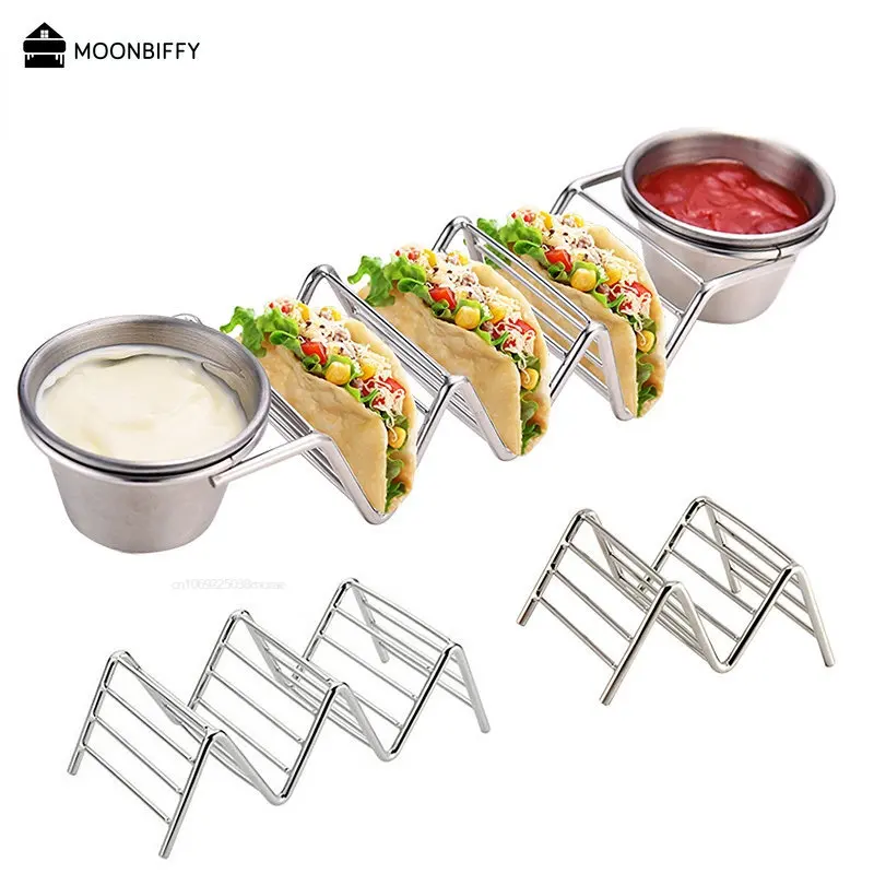 Mosodo-Soporte de exhibición de Pizza para restaurante mexicano, estante de acero inoxidable para tortitas, soporte para tacos, rollo de primavera, estante para alimentos, herramientas de cocina