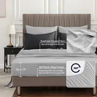 Queen Comforter Set 7 Pieces Bed in a Bag - Soft Microfiber Reversible Black Bedding for All Seasons 2