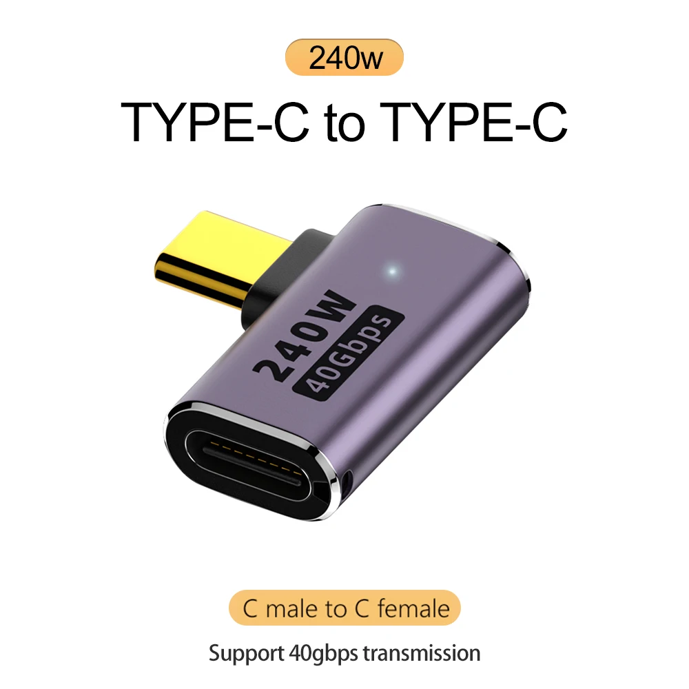 ตัวเลือกสินค้า อะแดปเตอร์ชาร์จเร็ว Type-C OTG รองรับ USB4.0 40Gbps