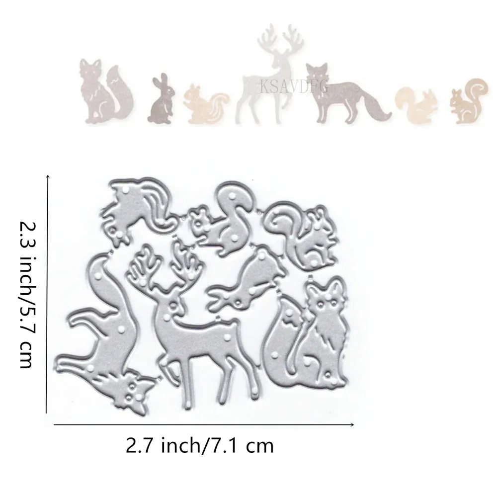 Animal-Themed Metal Cutting Dies for Card Making and Scrapbooking (29 Unique Designs)