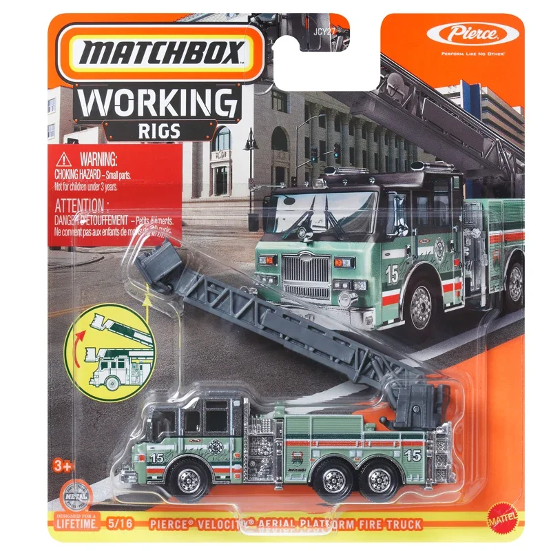 マッチボックス-男の子用作業機器,おもちゃの車1:64,ダイ