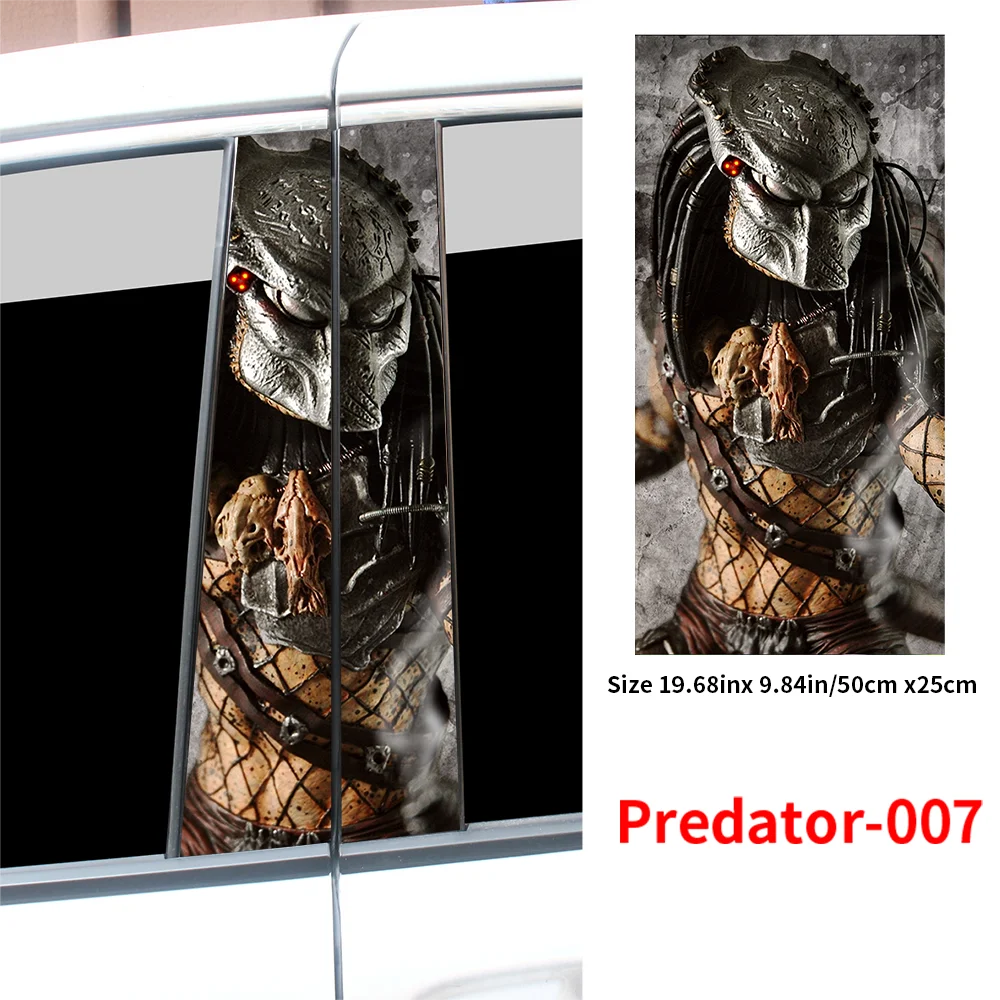 Predator Waterproof Car Sticker Decals - B-Pillar Center Column Decorative Cover