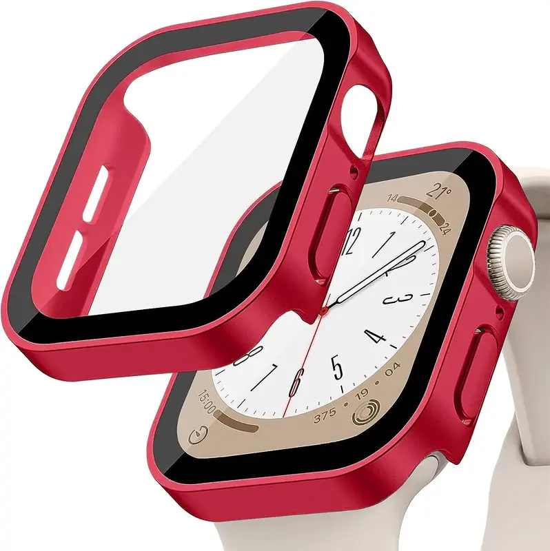 Tempered Glass+Cover For Apple Watch 11 10 9 8 7 46mm 42mm PC Bumper Screen Protector Case iWatch Series 7 6 5 4 SE3 44 40 45mm - Image 18