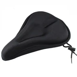 Ultimate Comfort 3D Soft Bicycle Seat Cover - Breathable & Thickened Foam Cushion for Cycling (Black)