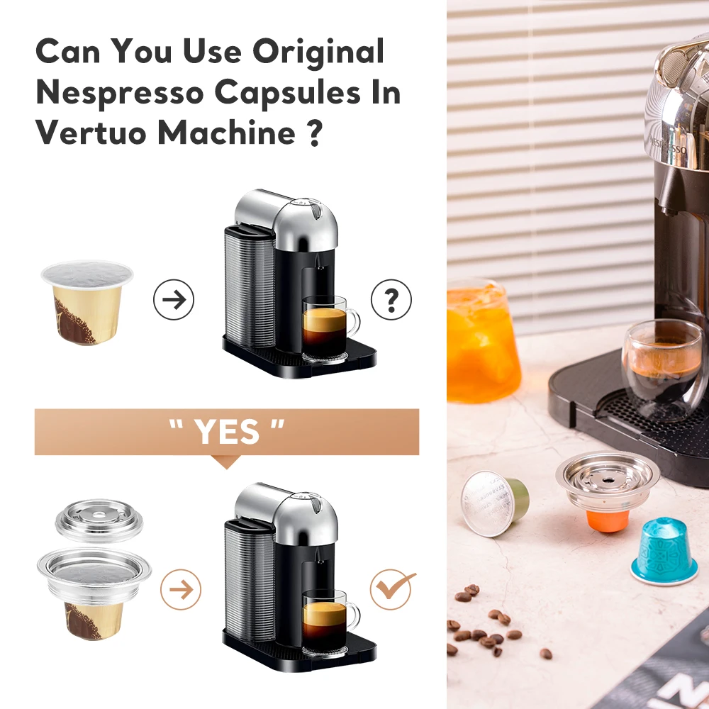 Adattatore Per Caffè Pod E Capsule: Convertitore Riutilizzabile In PP Con Spazzola E Cucchiaio, Compatibile Con Macchine Da Caffè - 3