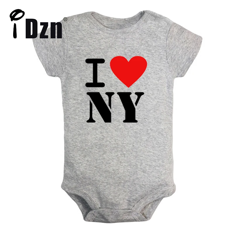 

Детский комбинезон iDzn NEW I Love New York с коротким рукавом и принтом