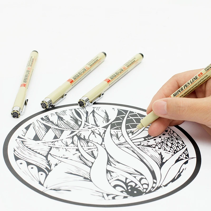 Gel Pen set Highlight Paint White Marker Pen 0.8mm Fine Tip Refill Rod for Student Drawing Art Writing Supplies white marker pens