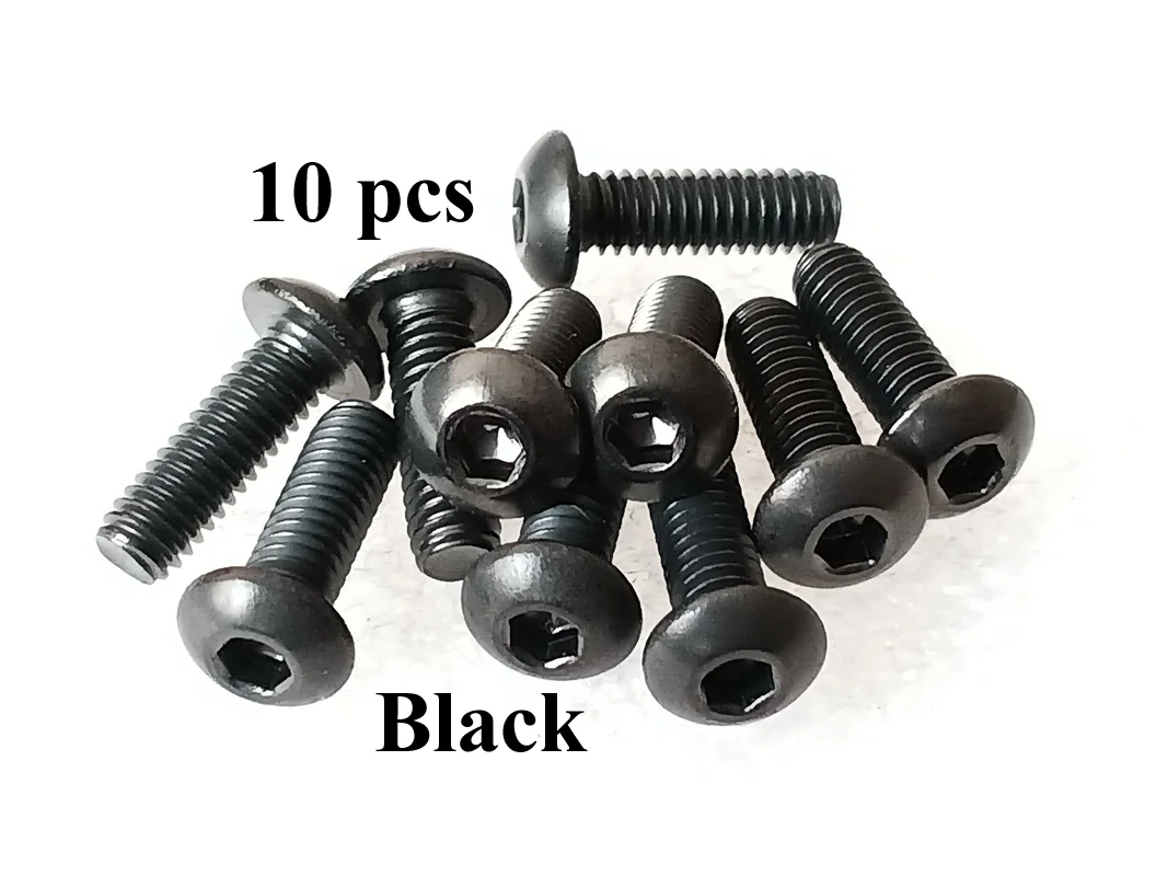 Hexagon Socket Head Bolt Hex Socket Screw Hexagon Socket Screw Hexagon Socket Head Screw ISO 7380 M4 Titanium screw M4x5 M4x6 M4x8 M4x10 M4x12 M4x14 M4x15 M4x16 M4x18 M4x20 M4x22 M4x25 M4x30 Button Head Hex 2.5 TiGR2