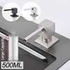 Square Stainless Steel Pump Head Large Capacity 500ml Kitchen Brushed Nickel Soap Dispenser Liquid Soap Dispenser Kitchen sink 1