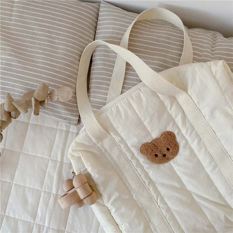 2024 Cloth Bag Tote Bag Fashion Going Out Large Capacity Fashion Mommy Bag Baby Bag Korean Style Hand Bags Mommy Shoulder Bag 3