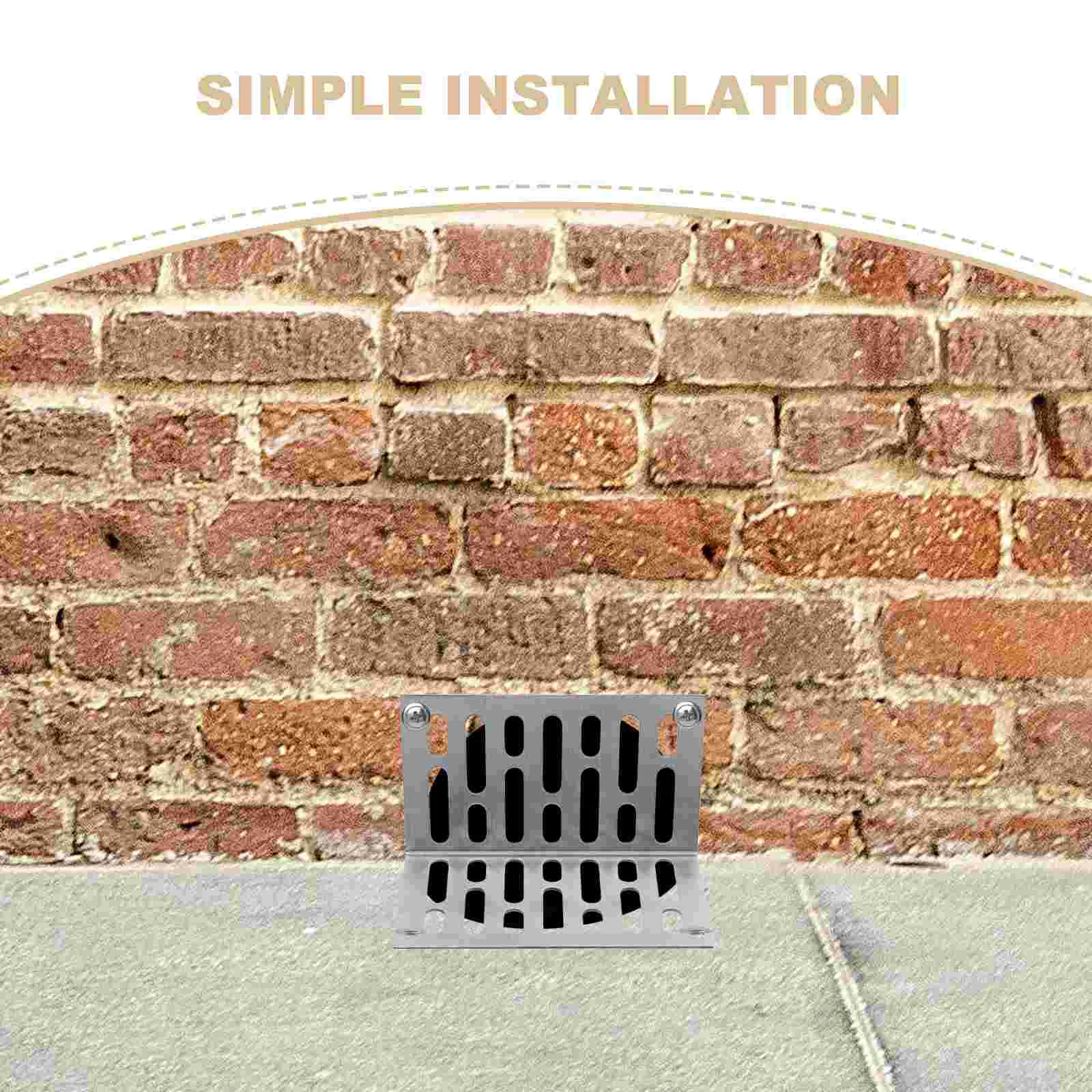 Stainless Steel L Shaped Floor Drain Cover Removable Mop Sewer Filter Gutter Anti Clogging Square Drainage System Right Angle