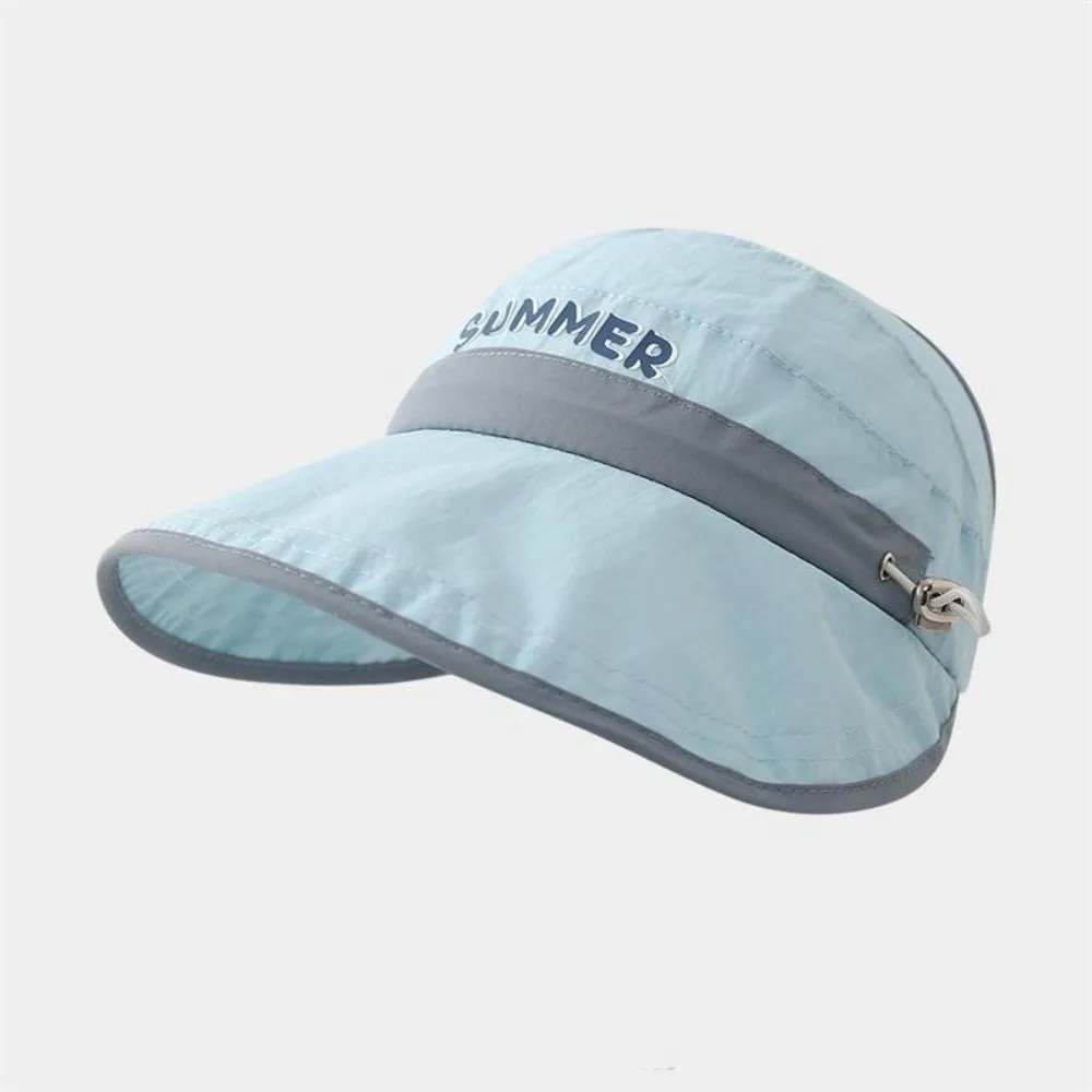 Cute Big Brim Baby Sun Hat Quick-dry Breathable Kids Empty Top Cap Korean Style Anti UV Children Sunshade Hat Summer