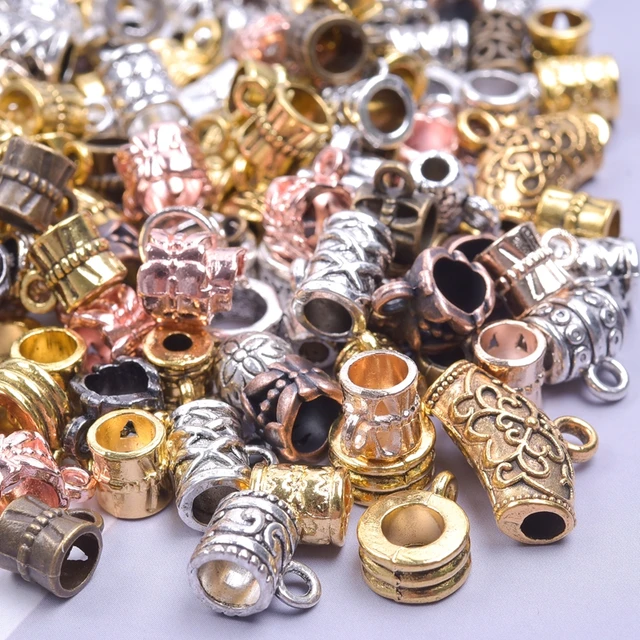 30 Pieces Alloy Charm Beads Spacers For Jewelry Making Crafts Antique Gold