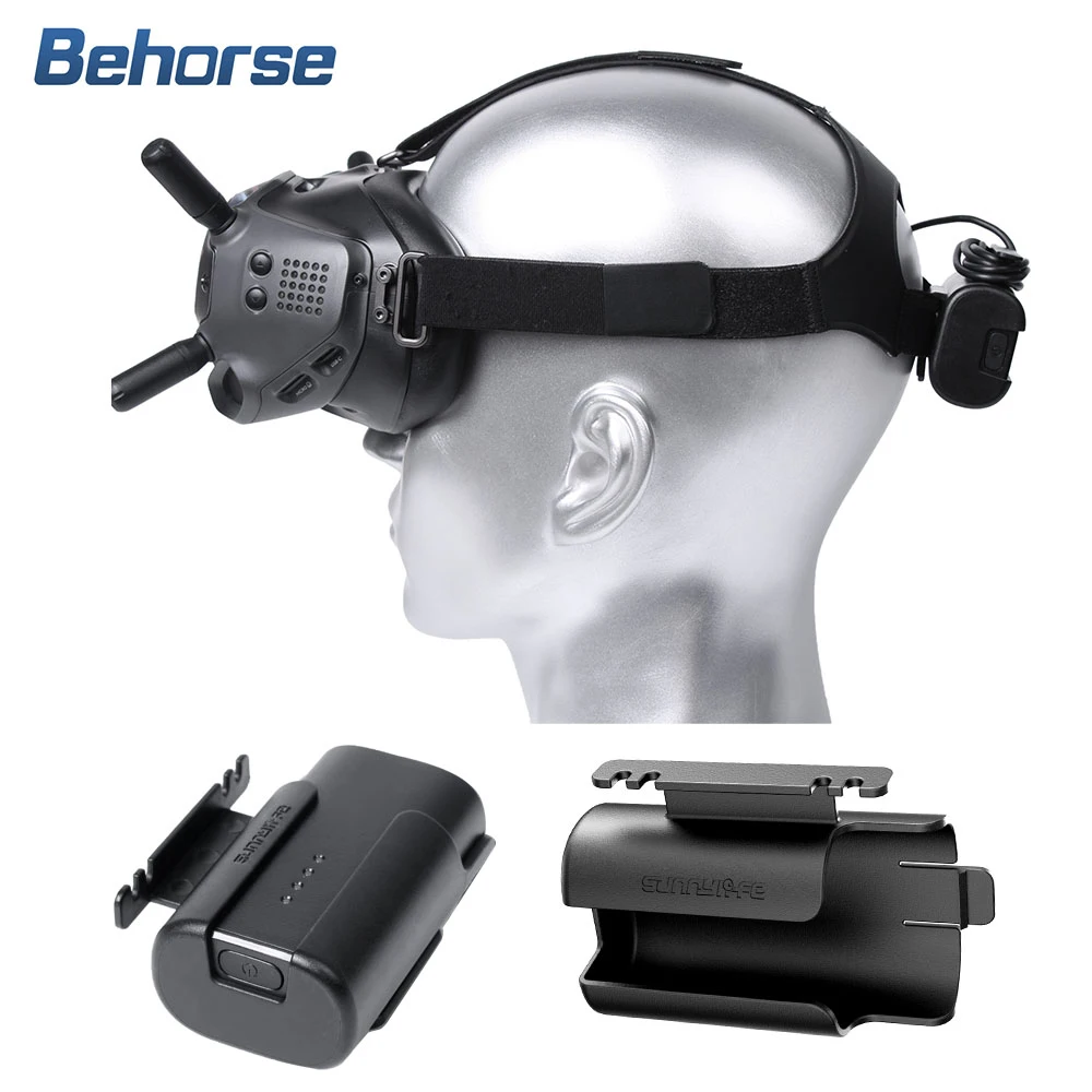 Lot de 2 sangles de batterie pour lunettes FPV DJI Goggles 2 - équilibrage de poids