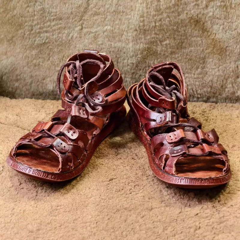 Caliga Calzado Antigua Roma Sandalias Romanas, Caligae, Marrón