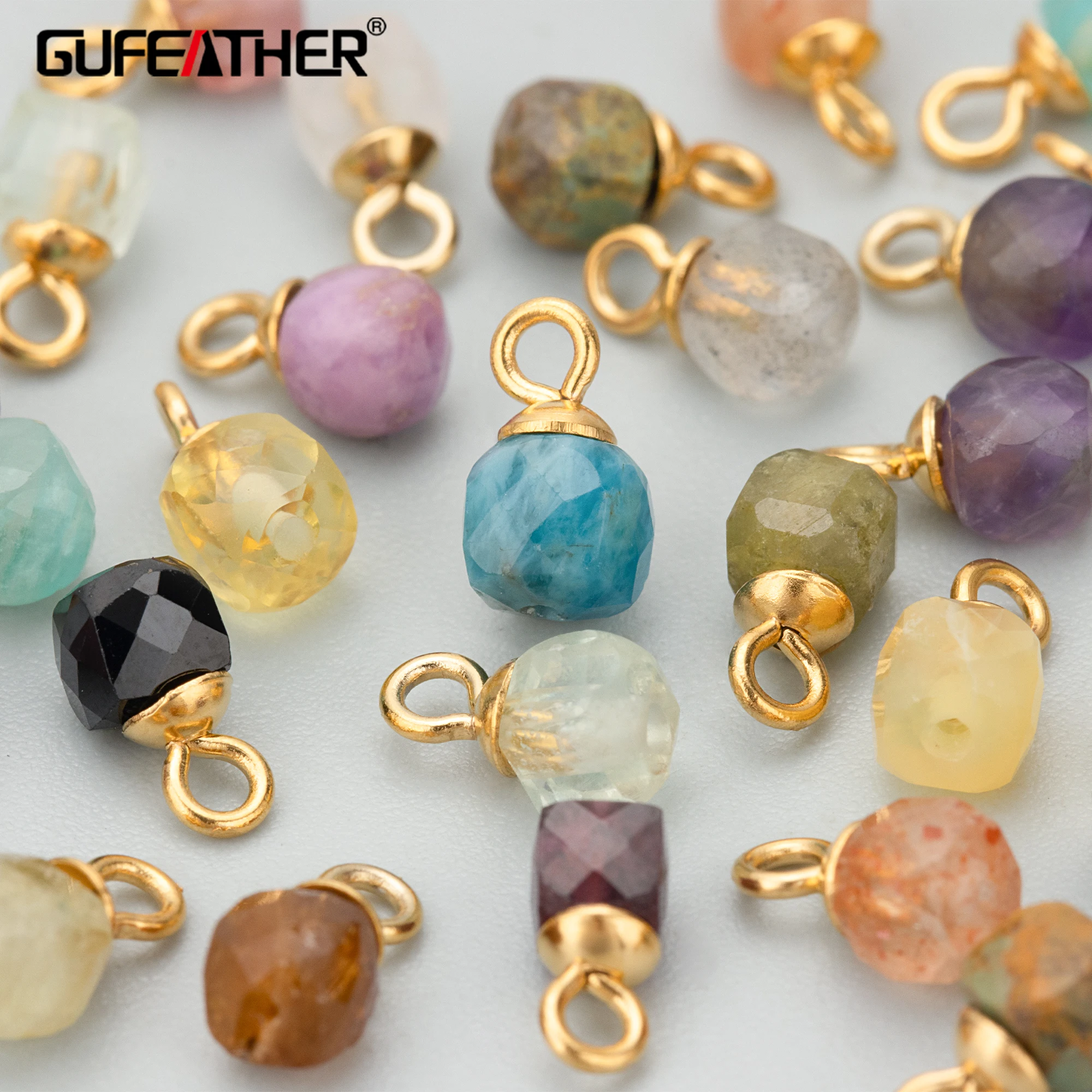 

GUFEATHER ME13,jewelry accessories,stainless steel,natural stone,hand made,jewelry making,charms,diy pendants,10pcs/lot