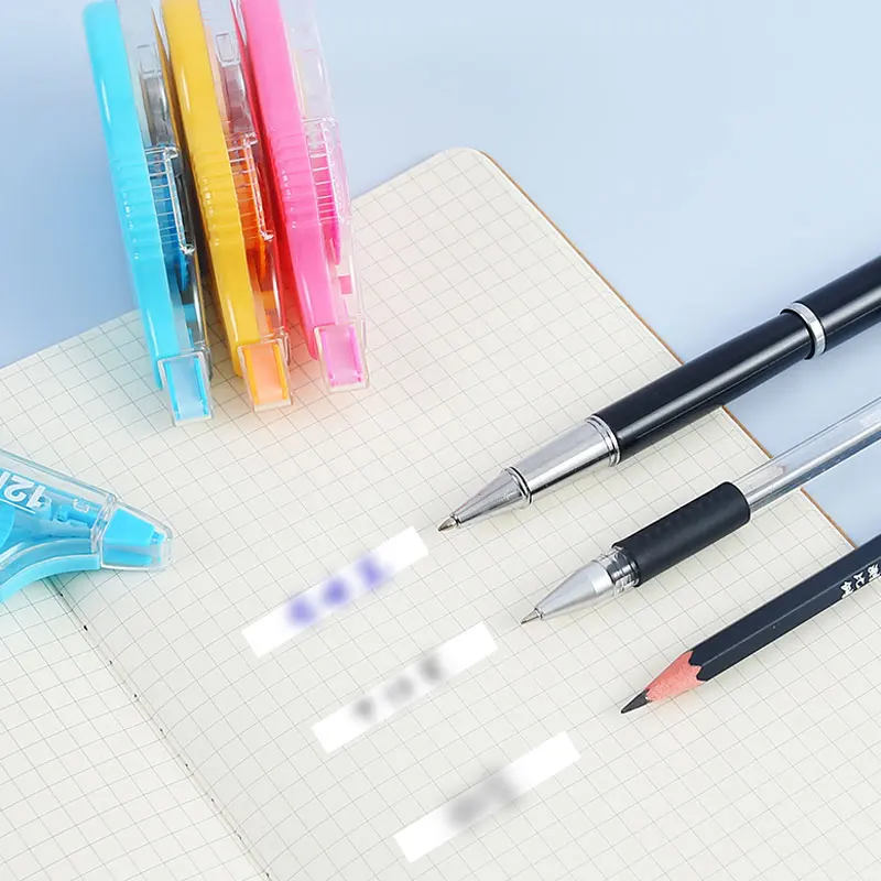 Correction tape 3 packs Color Correction Tape Easy Use Applicator Correct Error Writing Eraser School Offices Education