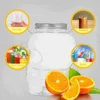 6 Pcs Halloween Skull Water Bottles Drinks Clear Milk Juice Packing Plastic Aluminum Multi-function Travel Waterbottle 3