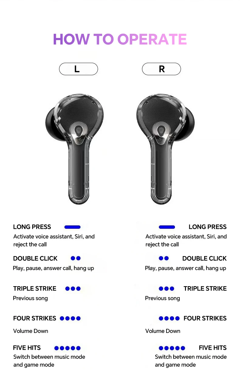 AI translation earbuds with touchscreen and real-time language translation