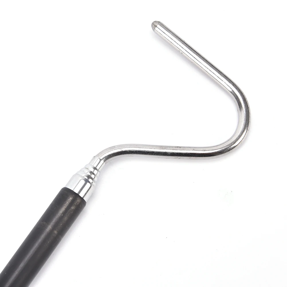 Extendable Pin Hook Telescopic Stainless Steel Snake Reptiles Capture Hook Reptile Catcher Retractable Snakes Catching Tool reptile catcher