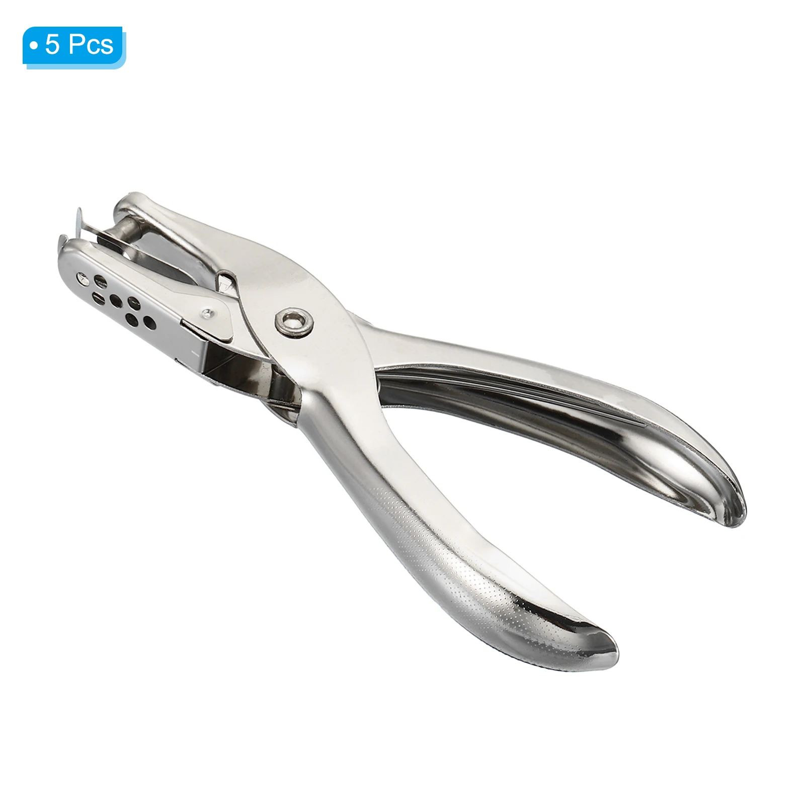 5Pcs Single Hole Punch 8Sheet Capacity 6mm Diameter Hole Puncher Hand Paper Scrapbooking Punches for Home Office School Supplies
