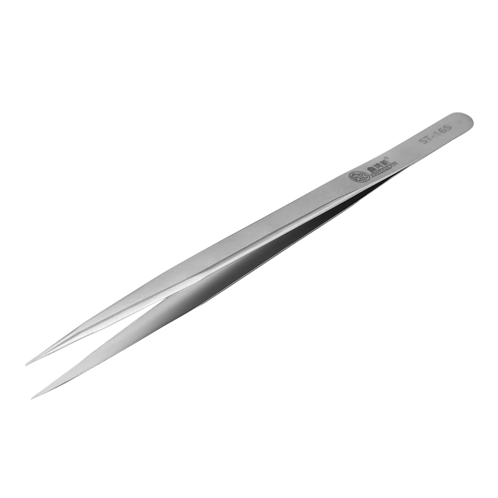 Precision Industrial Tweezers Anti-static Magnetic Stainless Steel Tweezers Set For Electronics Soldering Maintenance Hand Tools precision tweezers tweezer tool esd anti static tweezers soldering tweezers