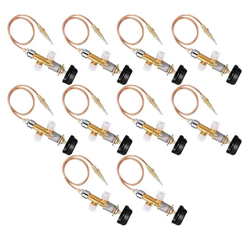 

10X Low Pressure Gas LPG Fireplace Failure Safety Control Valve Kit Gas Heater Thermocouple Replacement 5/8-18UNF