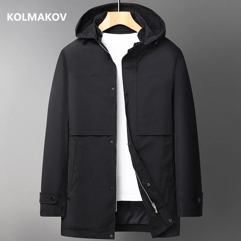 

2022 spring new arrival coat mens High quality smart casual trench coat,autumn casual hoooded jackets men,size M-4XL