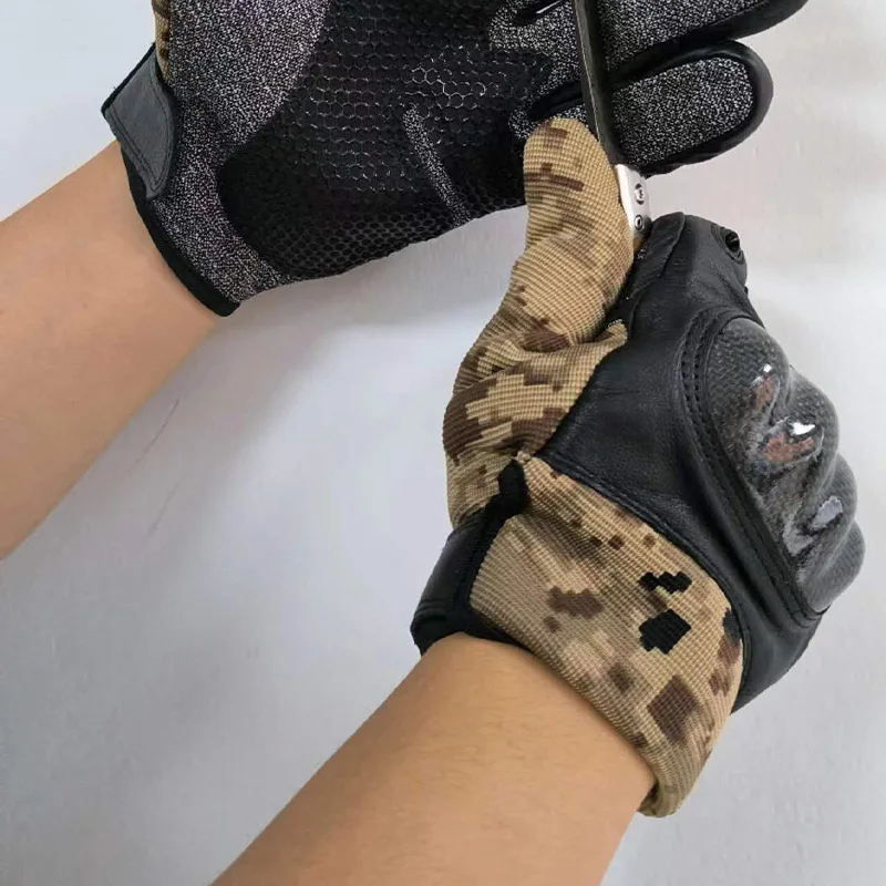 Level 5 Anti-Cut Safety Gloves, Anti-Static, Touch Screen Compatible Gloves, Camo Steel Wire, Metal Mesh, Cut-Resistant Gloves
