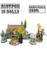  New Trilogy Rivendel Elven Kingdom Fit 10316 Medieval Castle Blocks Movie Scene War Model Educational Toy for Kid Birthday Gifts 