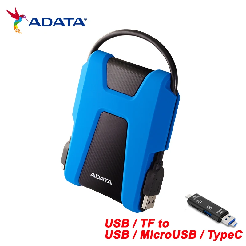 ADATA HD680 External Portable Hard Drive 1TB 2TB External HDD USB3.2 Military Grade Protection Shock Sensor for Computer 500gb external hard drive External Hard Drives