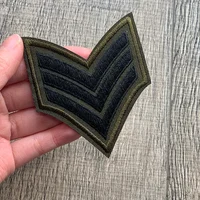 Оптовая продажа, золотые, серебряные, красные военные нашивки с вышивкой для одежды, тактический армейский логотип, утюг на одежде, куртка, значок, аппликация — изображение 6