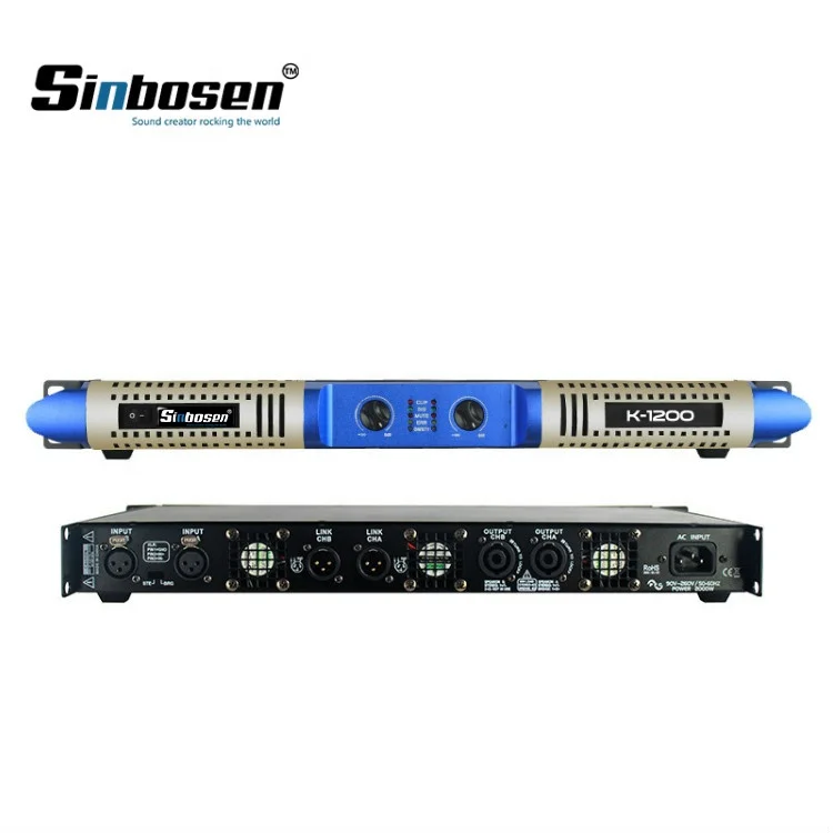 Sinbosen 1200w Class D Power 1u digital Amplifier for karaoke