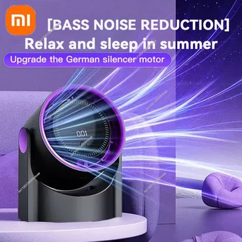 Xiaomi Intelligent electric fan 100-level bladeless fan Portable Small USB charge High speed circulating cooling fan from silent table 1