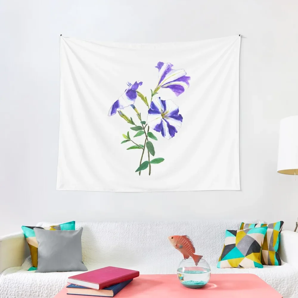 

purple petunia Tapestry Wall Decorations Home Decoration Decoration Wall Kawaii Room Decor Tapestry