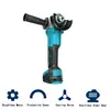Magnitt 100/125mm Brushless Electric Angle Grinder DIY Cutting Machine Polisher Household Power Tools for Makita 18V Battery 6
