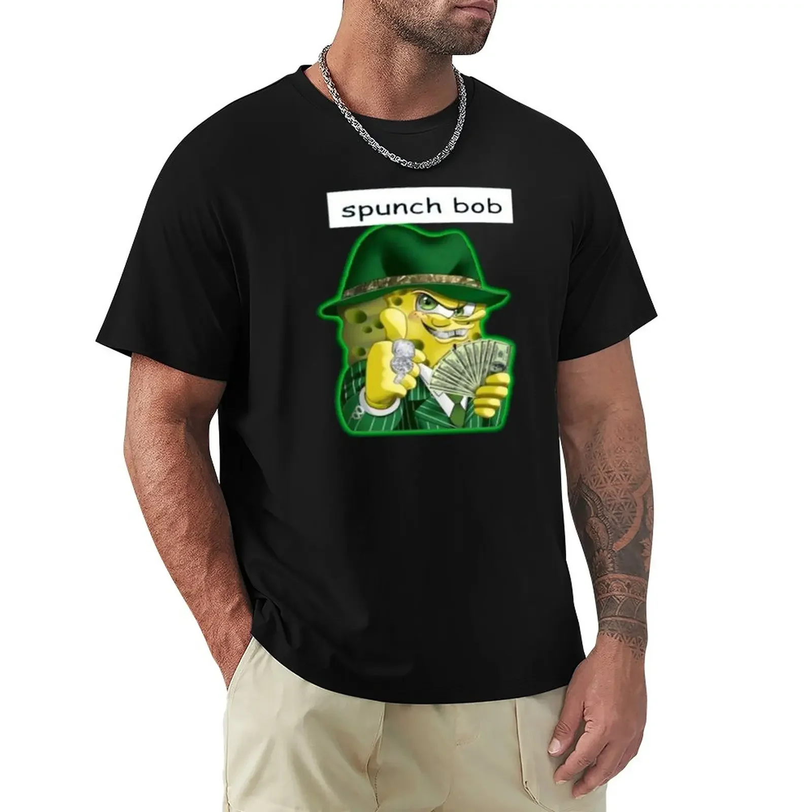 Spunch Bob Funny T-Shirt new edition sublime big and tall t shirts for men