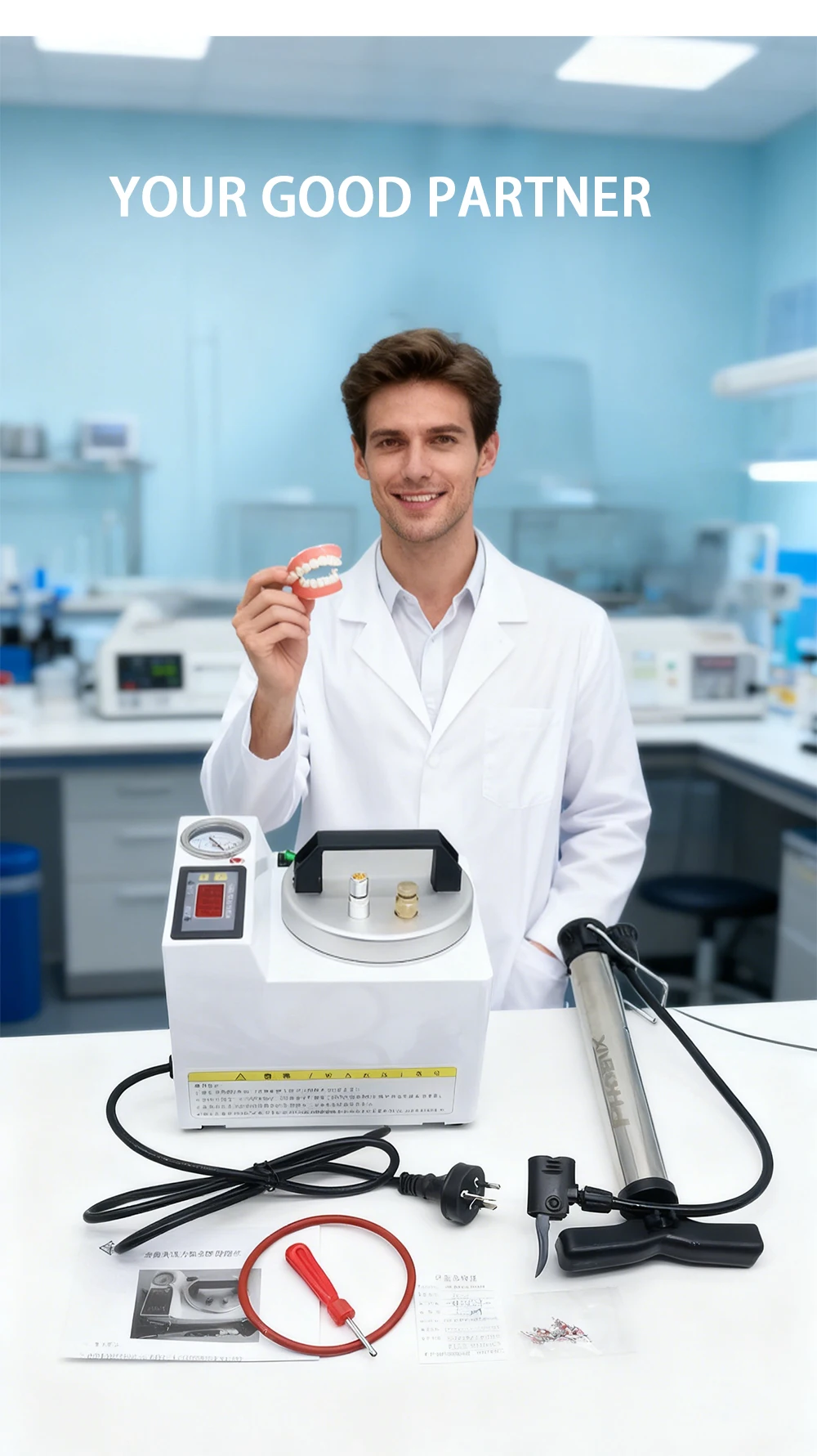 Dental Pressure Polymerizer Lab‑use Denture Processing Machine Dental Injection