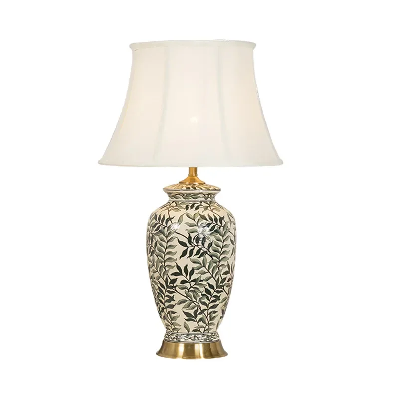 

Jingdezhen Ceramic Table Lamp Bed Room Parlor Foyer Study Modern Creative Porcelain Desk Reading Light