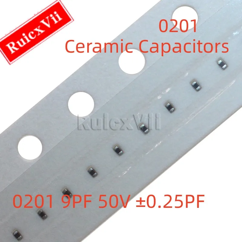 

Керамические конденсаторы NPO 100 9PF 50 В ± 0201 PF 9R0C COG