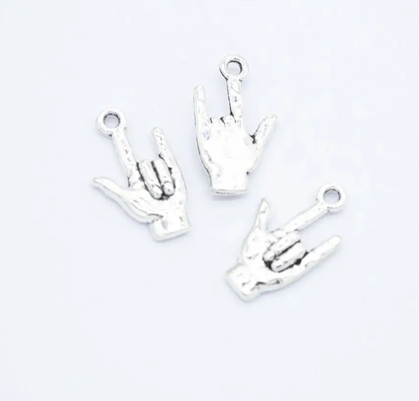 

50 шт. Подвески «I Love You Hand» 22x1 мм