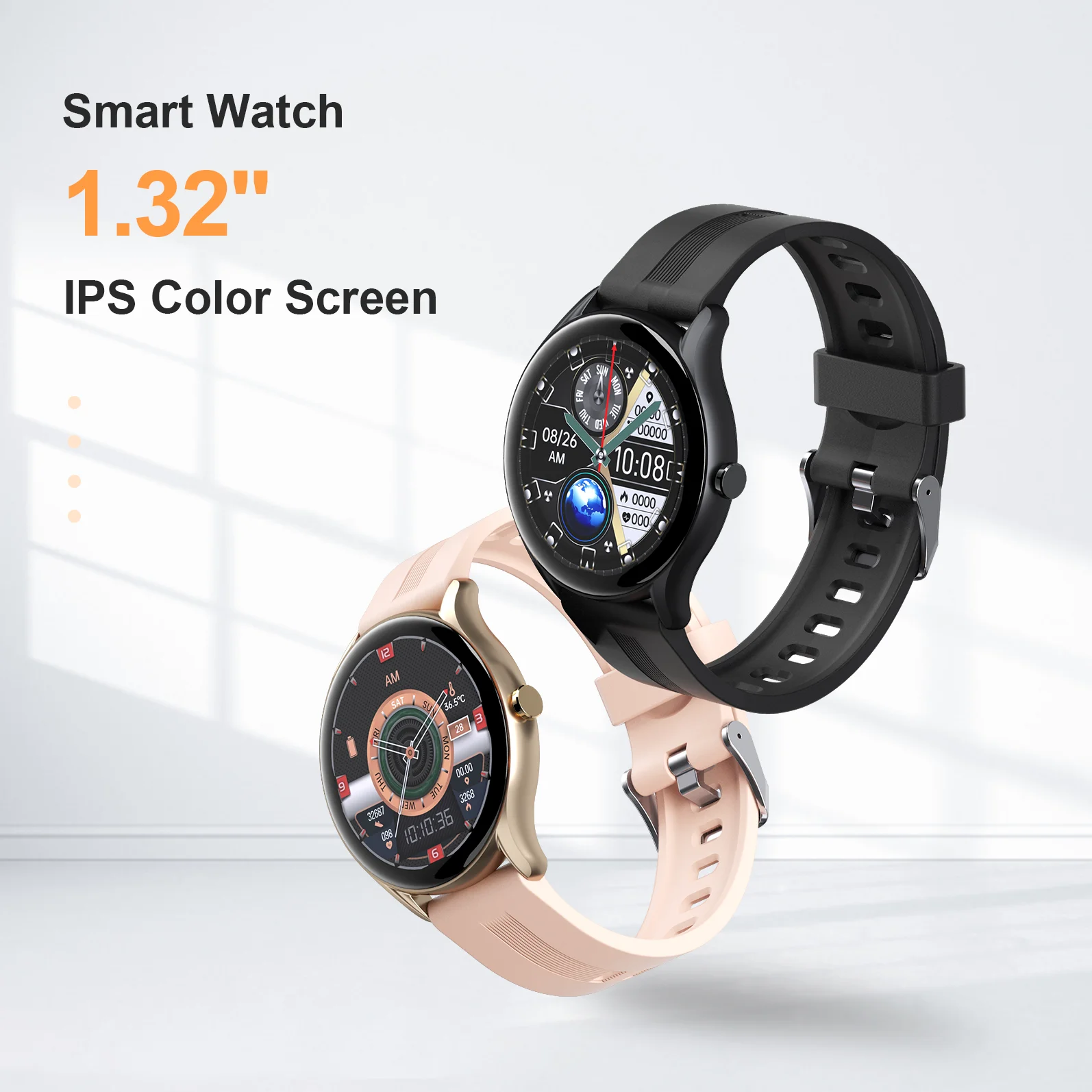 2022 L1 Smart Watch Men Bluetooth Call Full Touch Screen 1.32 Inch HD Sport Lady Fitness Bracelet Custom Watch  Sleep Heart Rate