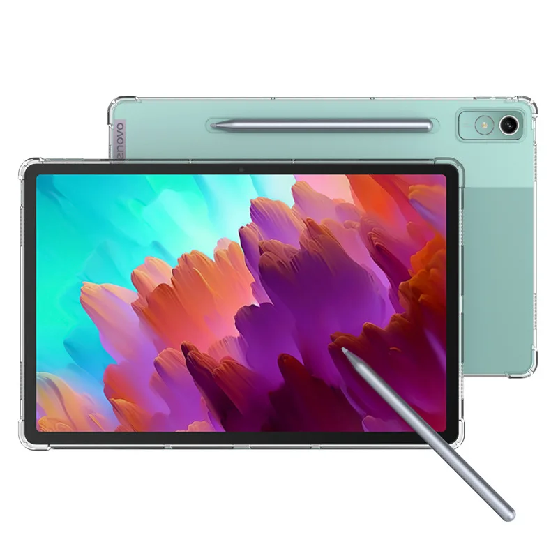 Capa anti-queda de silicone em TPU para tablet, estojo transparente para Xiaoxin PadPro 12.7 