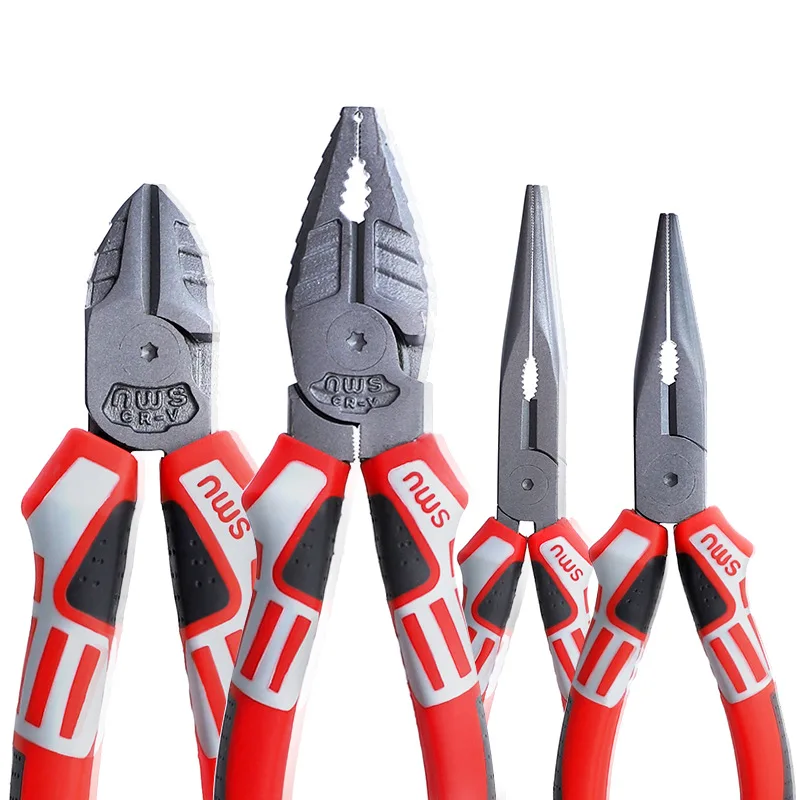 

6''/7''/8”Multifunctional Wire Cutter German Electrician's Pliers Thickened Clamp Head Chrome Vanadium Steel Electrician Tools